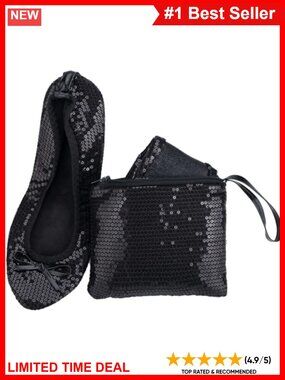 Foldable Ballet Flats Purse-Ready Travel Wedding Shoes Flexible Roll-Up
